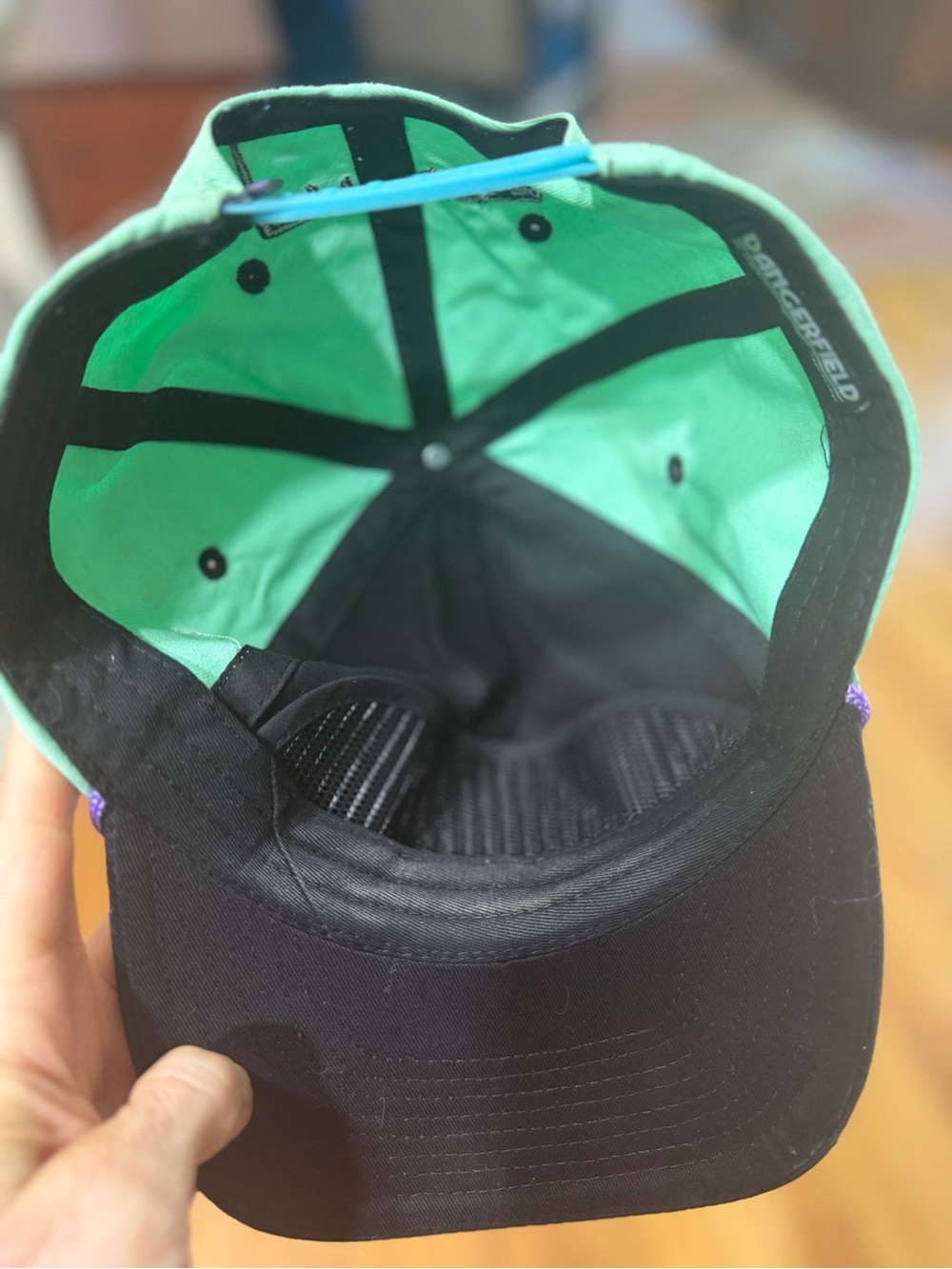 Pit Viper Black, Mint & Purple Retro Triangle Logo Cap - Picture 5 of 5